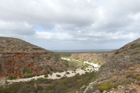 view from top Mandu gorge
