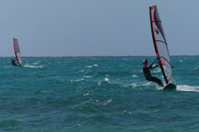 wind surfers