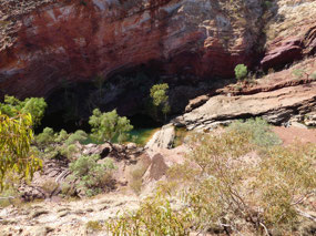 gorge pool from car park