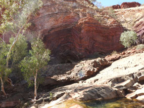 wall in gorge