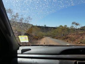 Driving down from Hamersley gorge