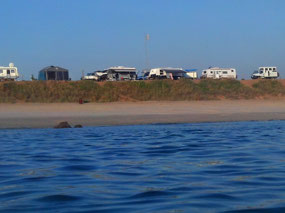 Middle lagoon our camp from ocean