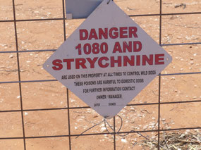sign on fence