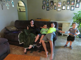 Angel, Brandon, AJ, and Jase