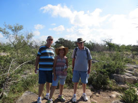 The begining ot the hike