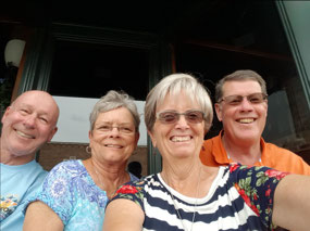 Stuart, Nola, me and Larry