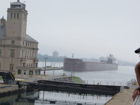 Another ship making its entry