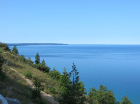 The view of Lake Michigan was worth the hike