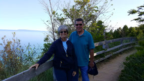 We made it to the top of the bluff