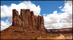 Camel Butte with road in foreground