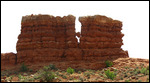 One rock in between