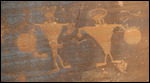 Closeup of Petroglyphs 