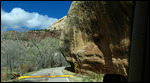 We had to veer around this rock with our motorhome