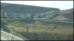 Look at all the Semis backed up