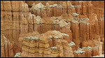 Cap rocks on top of the hoodoos