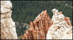 Closeup up of the Hoodoos