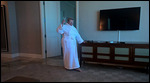 The Queen in her royal Mandalay Bay robe