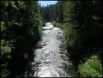 Looking downstream from the bridge