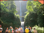 Not much water when we visited but loads of people