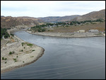 Looking downstream from the top