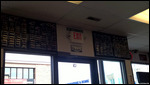 Matchbox car collection at Wolfie's Diner