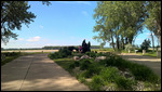 Seaman in the foreground, Missouri River