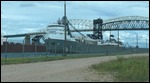 Ship coming out of the locks