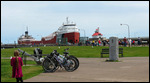 768-foot ship arriving