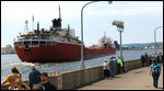 768-foot ship arriving