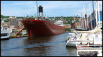 Large ship that was open for touring