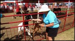 Kim loves feeding the animals