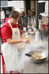Making the ice cream mixture