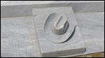 Famous cowboy hat in marble