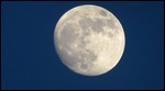 Full moon at sunset