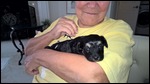 Resting in Mom's arms