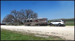 Our coach and car in front of the visitor's center