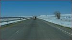 Lots of snow on the interstate