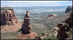 Distant view of Independence Monument