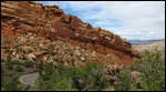 Tilted rock formation