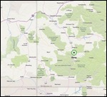 Map showing where Ouray is located in Colorado