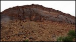 A wall of varnished rock