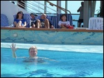 In the pool
