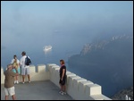 Our ship below, but visibility was poor