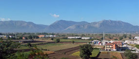 There were large flat ares under cultivation