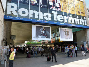 Arriving at Romes Train Terminal