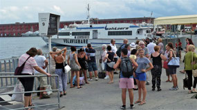 Naples waterfront awaiting ferry