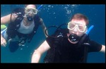 The boys scuba diving