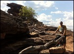 Matt doing some rock climbing.