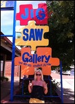 A very excited Laurs at the Jigsaw Gallery!