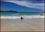 Matt learning to body surf!
